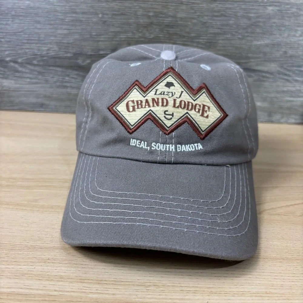 Grand‎ Lodge Hat Cap Strap Back Gray Ideal South Dakota